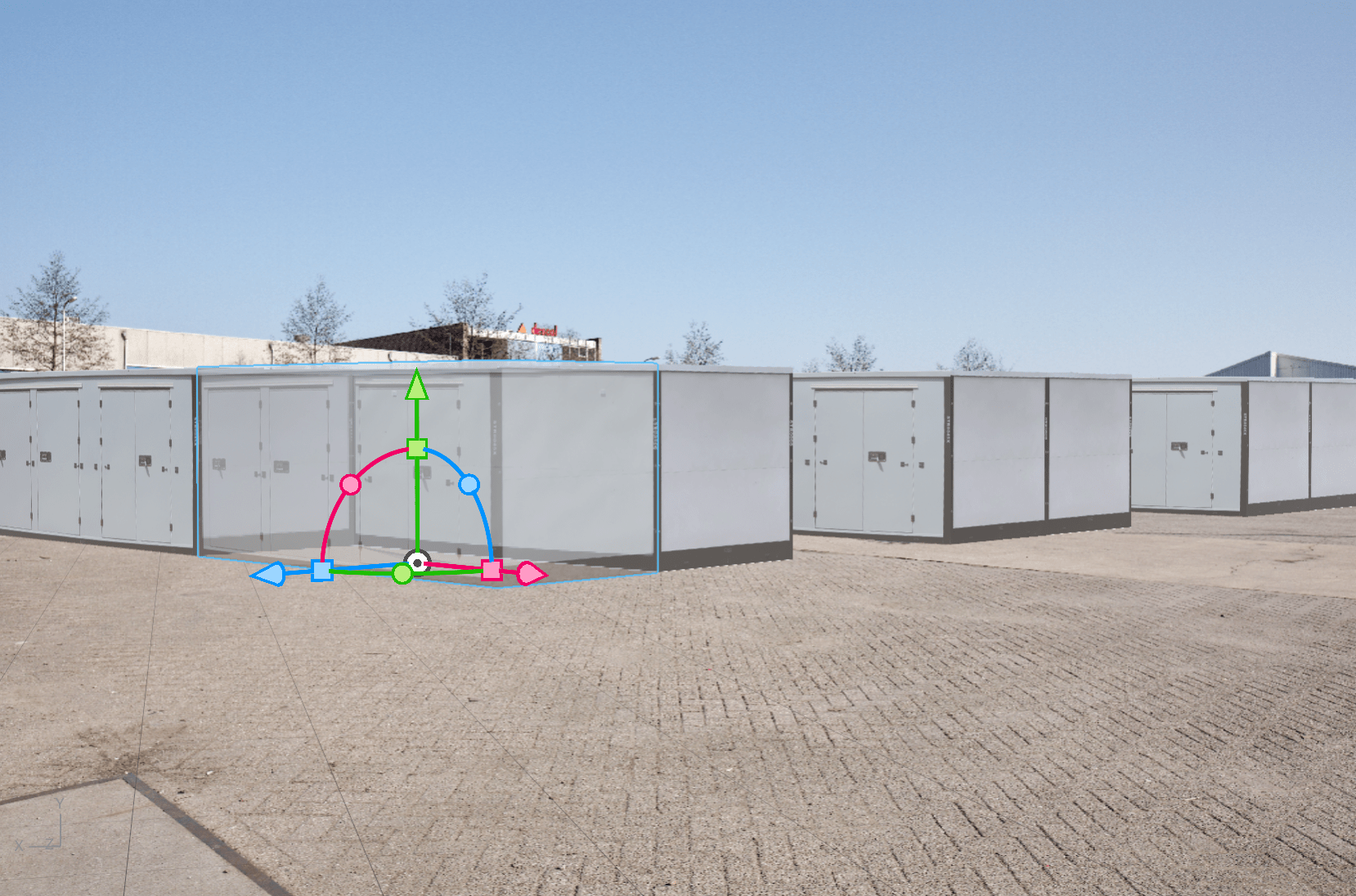 Your new outdoor storage is really going to live in 3D STREPPEL 3D animation container park