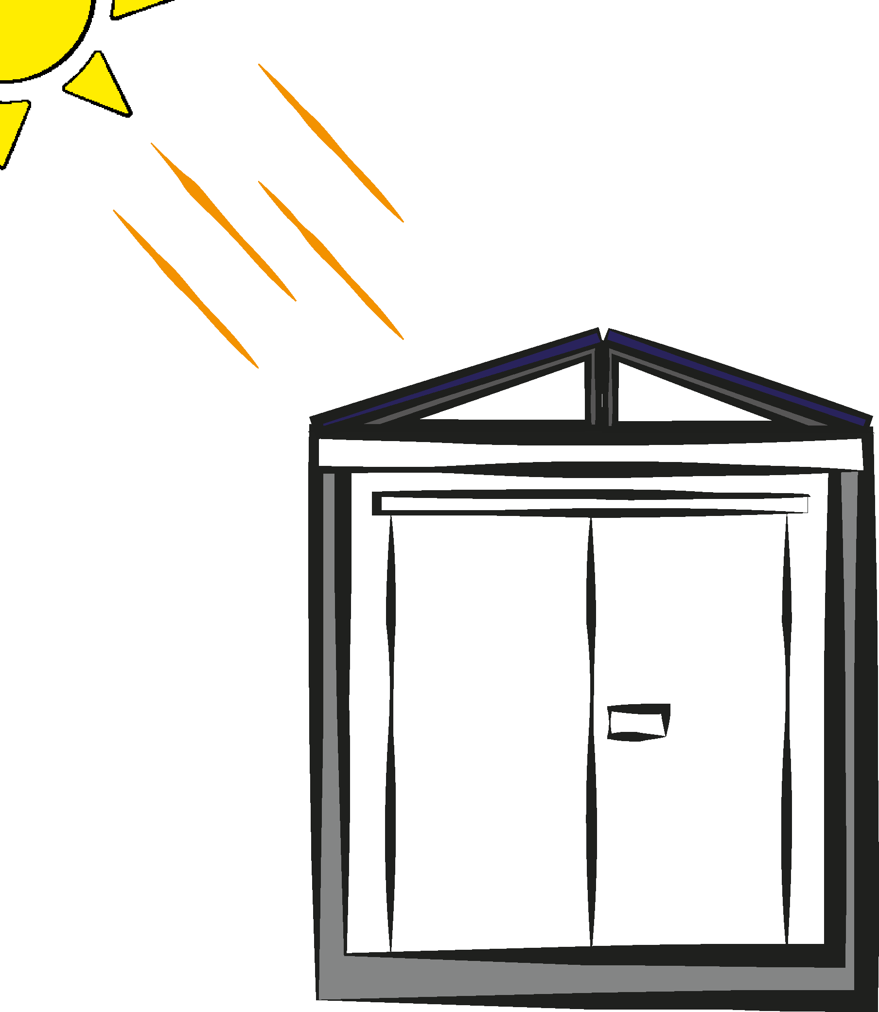 ZBox with solar panels v2 STREPPEL Illustration z box with sun