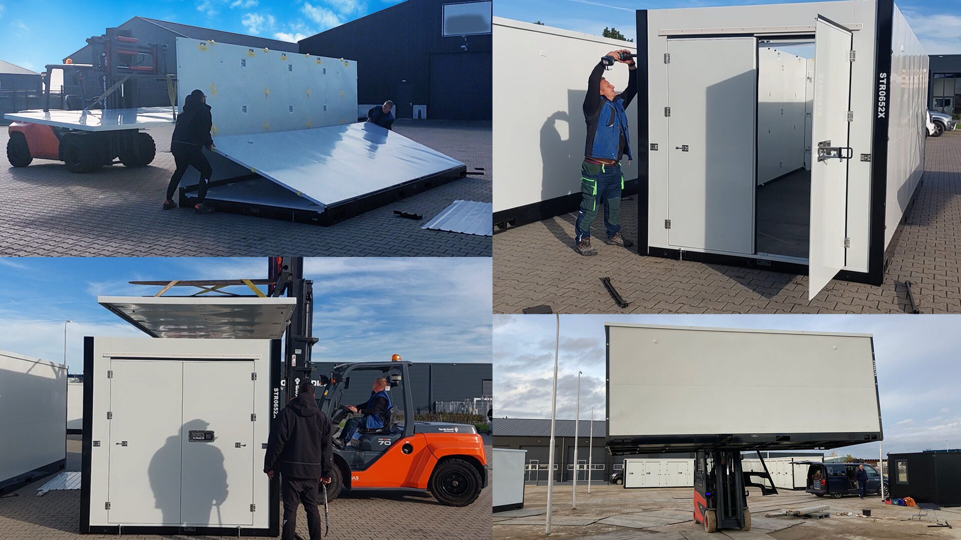 ZBoxconstruction process STREPPEL Z Box bouwproces Levering en Assemblage